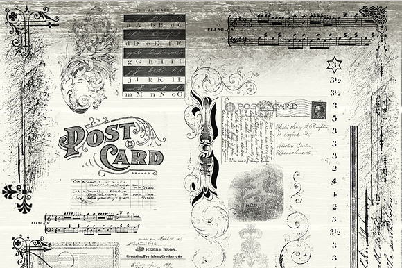 21 Photoshop Vintage Brush Scraps preview 4