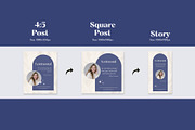 Blue Instagram Post & Story Template, a Social Media Template by Studio DigiCraft (Thumbnail 3 of 7)