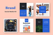 Brand Social Media Kit, a Social Media Template by uispot (Thumbnail 1 of 4)