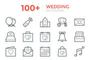 100+ Wedding Vector Icons, an Outline Icon by Vectors Market (Thumbnail 1 of 3)