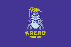 Kaeru Nursery Logo Template