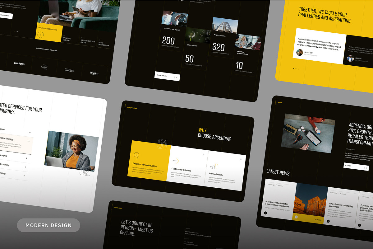 Business Consultancy Website Figma, an UI Kit Template by neuwebz (Photo 3 of 4)