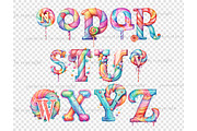 Lollipop Alphabet | Pastel Clipart, a Decorative Illustration by GlamArtZhanna (Thumbnail 5 of 5)