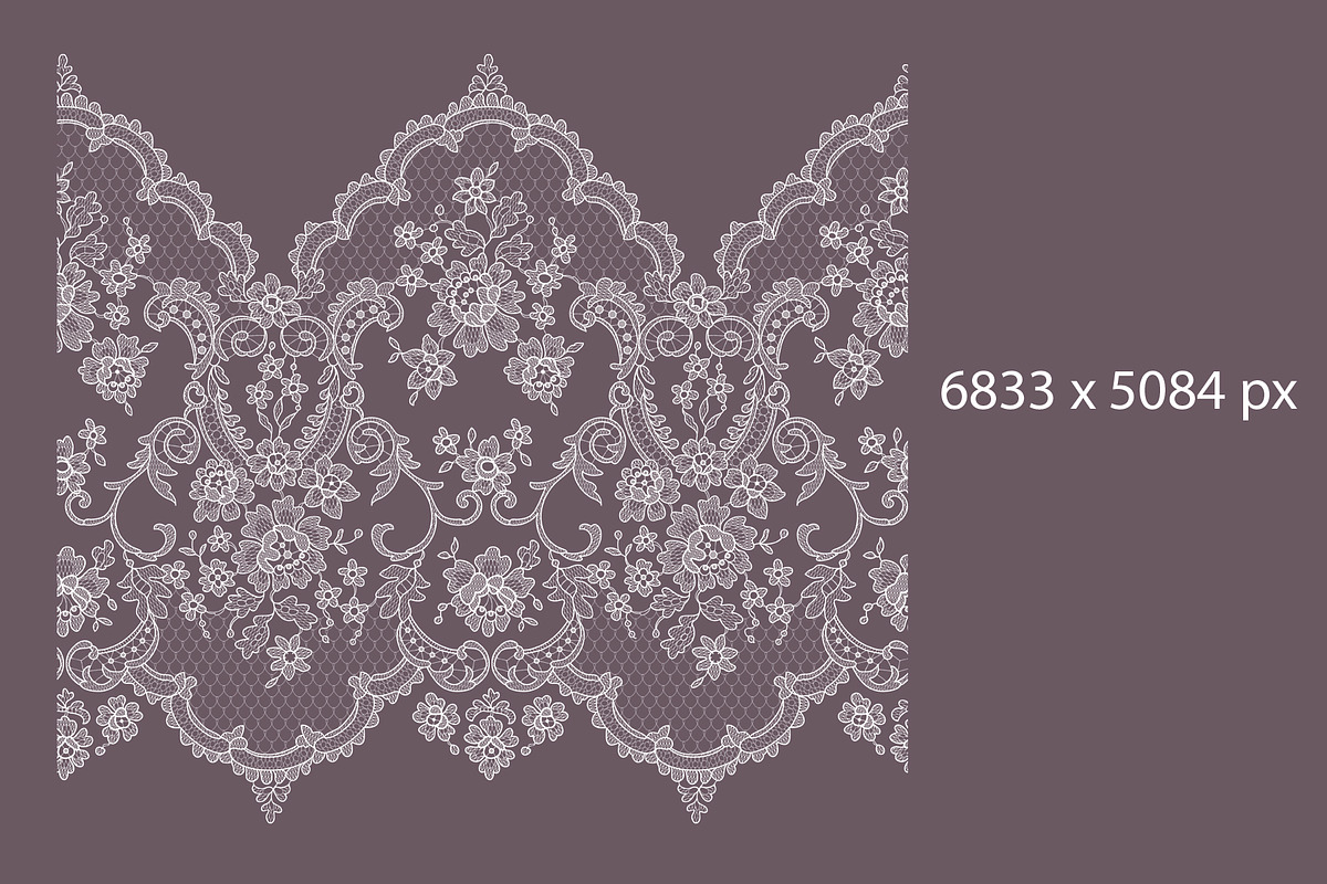Lace patterns, ribbons, cliparts., a Pattern Graphic by Ajuga (Photo 3 of 10)