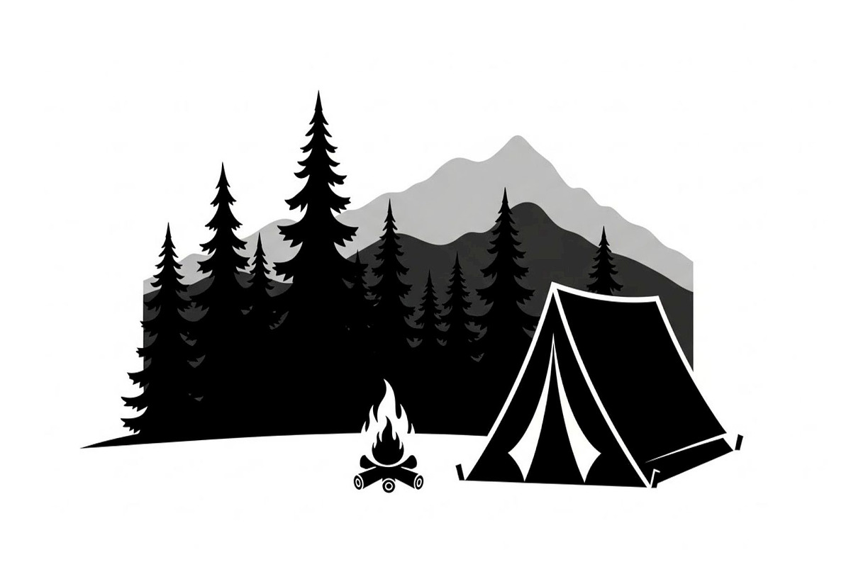 50 Camping Mountain Vector Bundle, an Illustration by jahid234 (Photo 23 of 51)