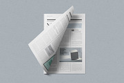 Tabloid Size Newspaper Mockup, a Product Mockup by PixelVoyager (Thumbnail 4 of 7)