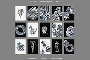 CHROME Design Set 131 Objects, an Object Graphic by Kaleriia (Thumbnail 7 of 12)