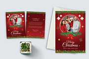 Christmas Cards Bundle, a Card Template by graphypix (Thumbnail 2 of 6)