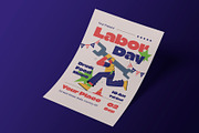 Creative Labor Day Flyer, a Flyer Template by Neermana (Thumbnail 2 of 4)