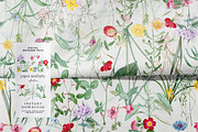 Vintage Summer Flower Paper Pack, a Pattern Graphic by paper aesthetic (Thumbnail 3 of 8)