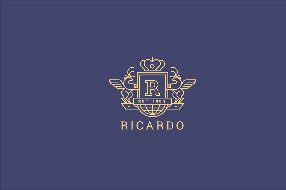 Letter R Logo - Heraldic,Crest Logo, a Branding & Logo Template by CCS ...