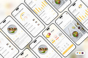 Calorie Tracking Mobile App UI Kit