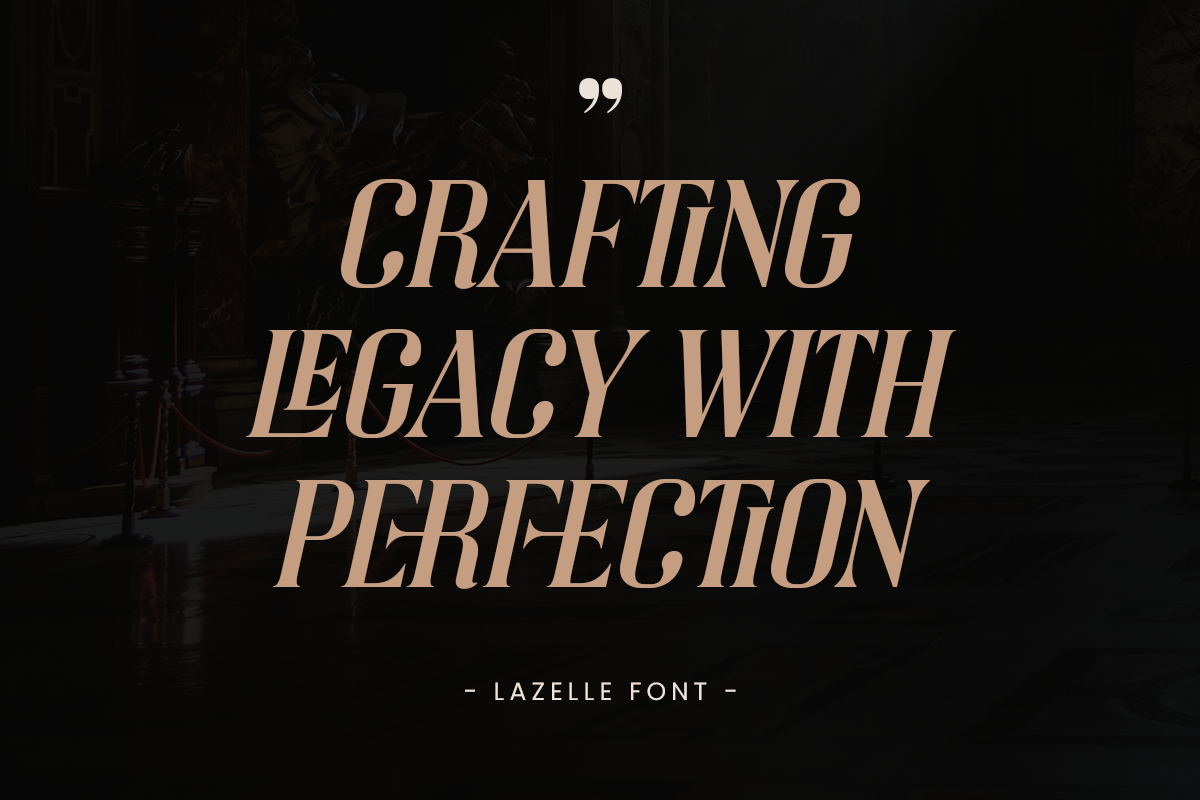 Lazelle Serif with Bold Elegance, a Serif Font by Annivers Type (Photo 6 of 10)