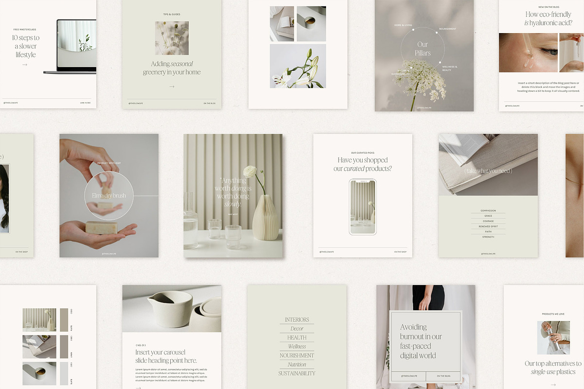 100+ Minimal Instagram Templates, a Social Media Template by Willow & White Studio (Photo 10 of 11)
