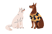 Cute dogs of different breeds set, an Animal Illustration by Good Studio (Thumbnail 2 of 7)
