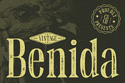 Benida Vintage, a Font by Craft Supply Co. (Thumbnail 1 of 8)