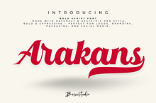 Arakans Bold Script Font