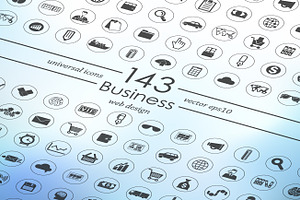 143 BUSINESS icons, an Icon by Palau
