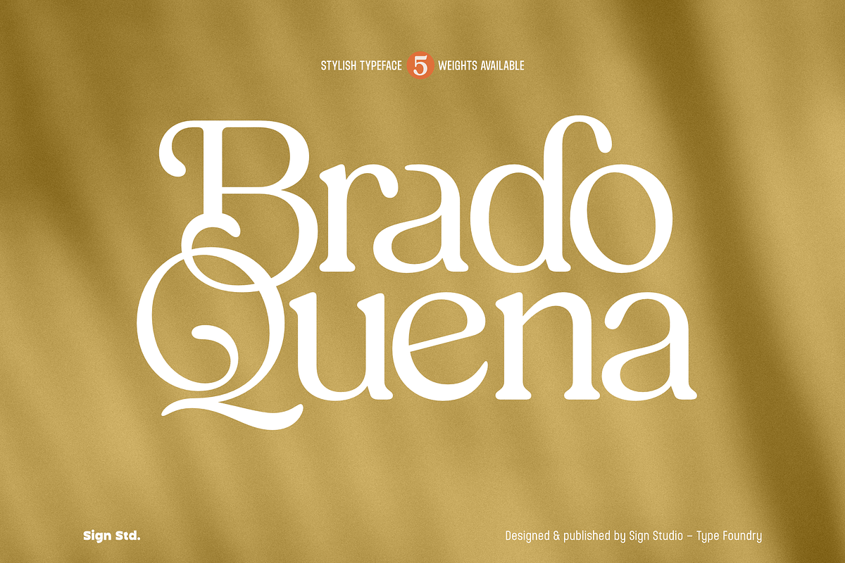 Brado Quena, a Serif Font by Sign Studio (Photo 1 of 15)