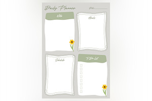 Daily Planner Sheet Design -03