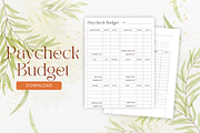 Paycheck Budget Planner Canva + PDF, a Stationery Template by Designbudy (Thumbnail 4 of 7)