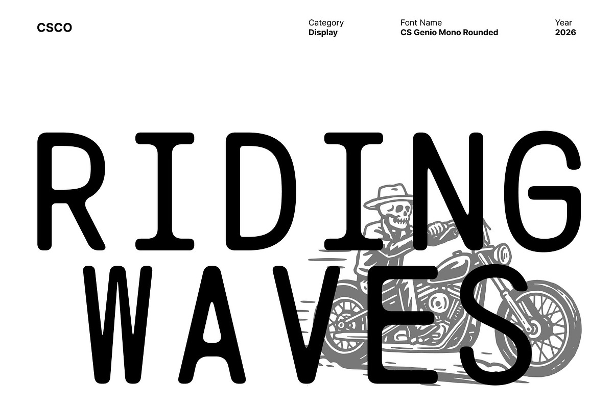 CS Genio Mono Rounded, a Sans Serif Font by Craft Supply Co. (Photo 2 of 8)