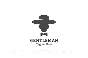 Gentleman Fashion Logo Design Icon, a Branding & Logo Template by Morvana Crew