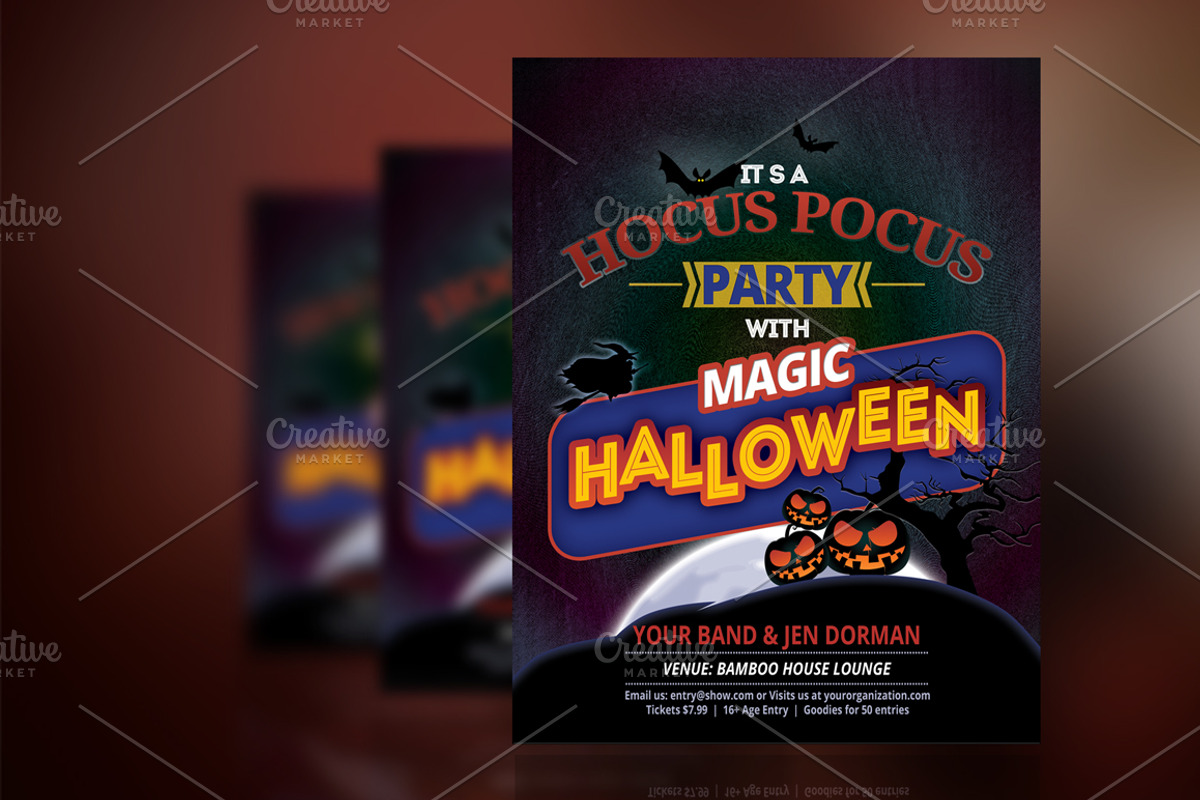 Halloween Party Flyer, a Flyer Template by Aabhaas