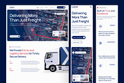 Logix - Logistic Website UI, an UI Kit Template by peterdraw (Thumbnail 7 of 7)