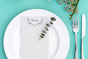 Minimalist Table Setting. Top view, a Food & Drink Photo by IMG Studio (Thumbnail 2 of 5)