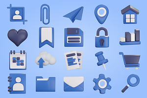 3D UI Business Icon