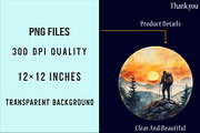 Silhouette Man Hiker Clipart PNG, an Illustration by SinaCreation (Thumbnail 4 of 5)