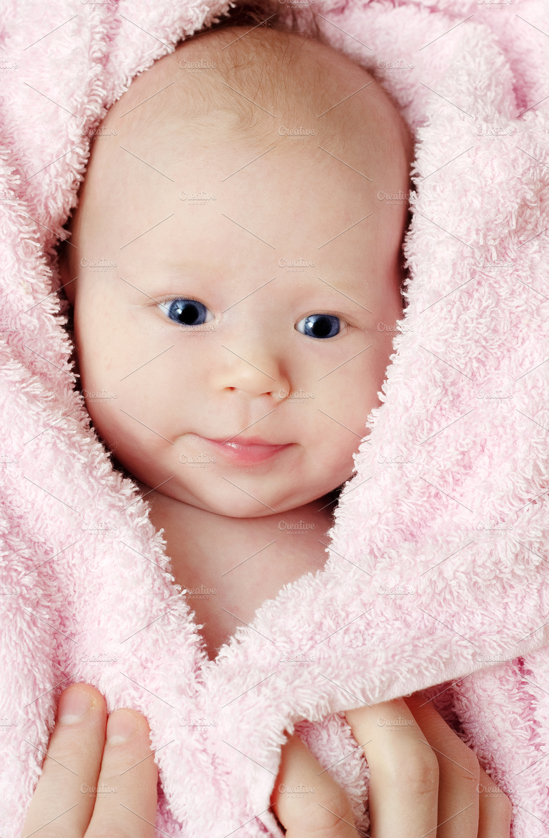 One month old baby, a Photo by saiko3p