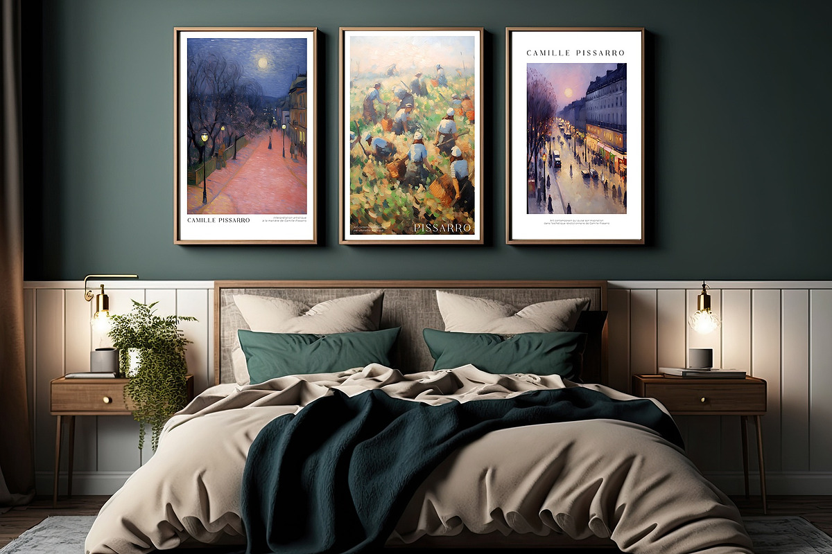 Print Poster Pissarro Painting Style, a Seasonal Illustration by Vibrand Studio (Photo 8 of 14)