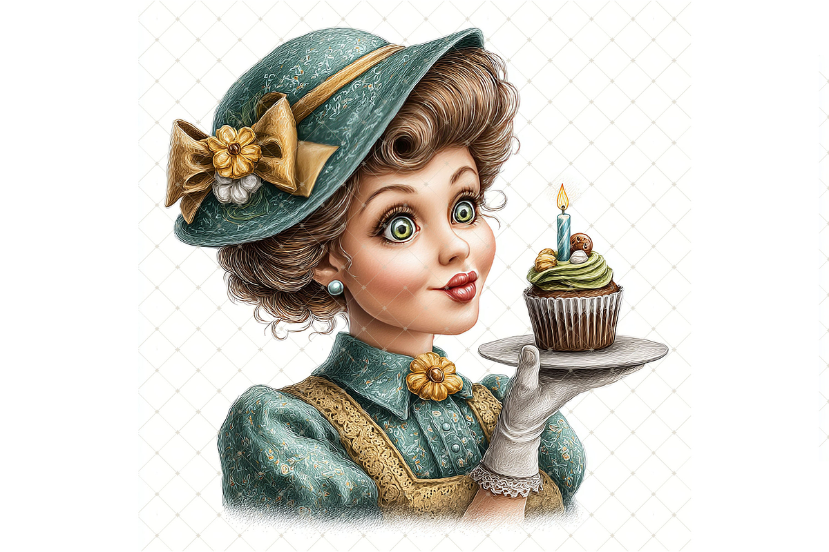 Woman Birthday Cupcake JPG, a Person Illustration by Memories By Lea (Photo 4 of 17)