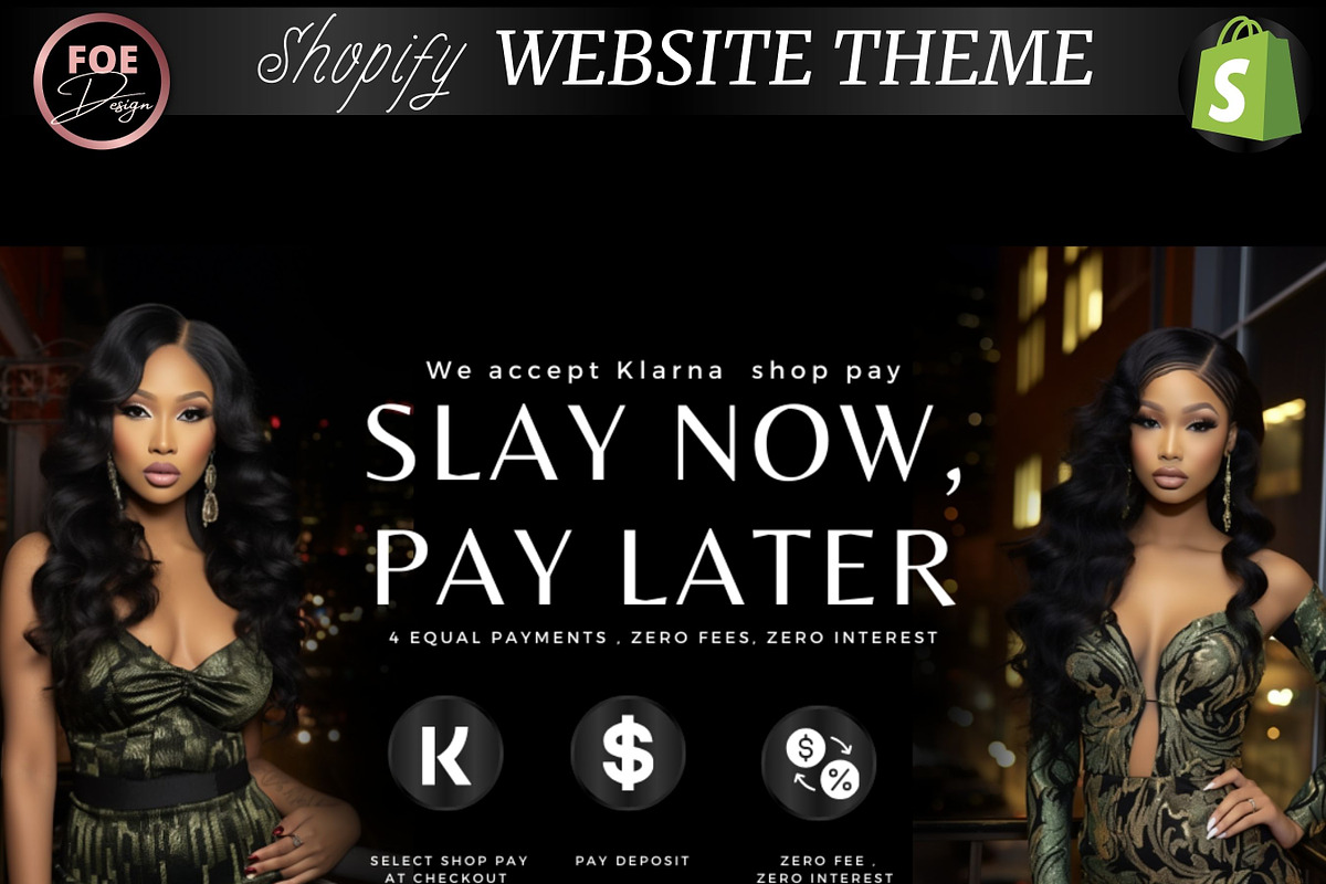 Shopify Theme for Hair stylist, a Shopify Template by Foedesigner (Photo 2 of 8)