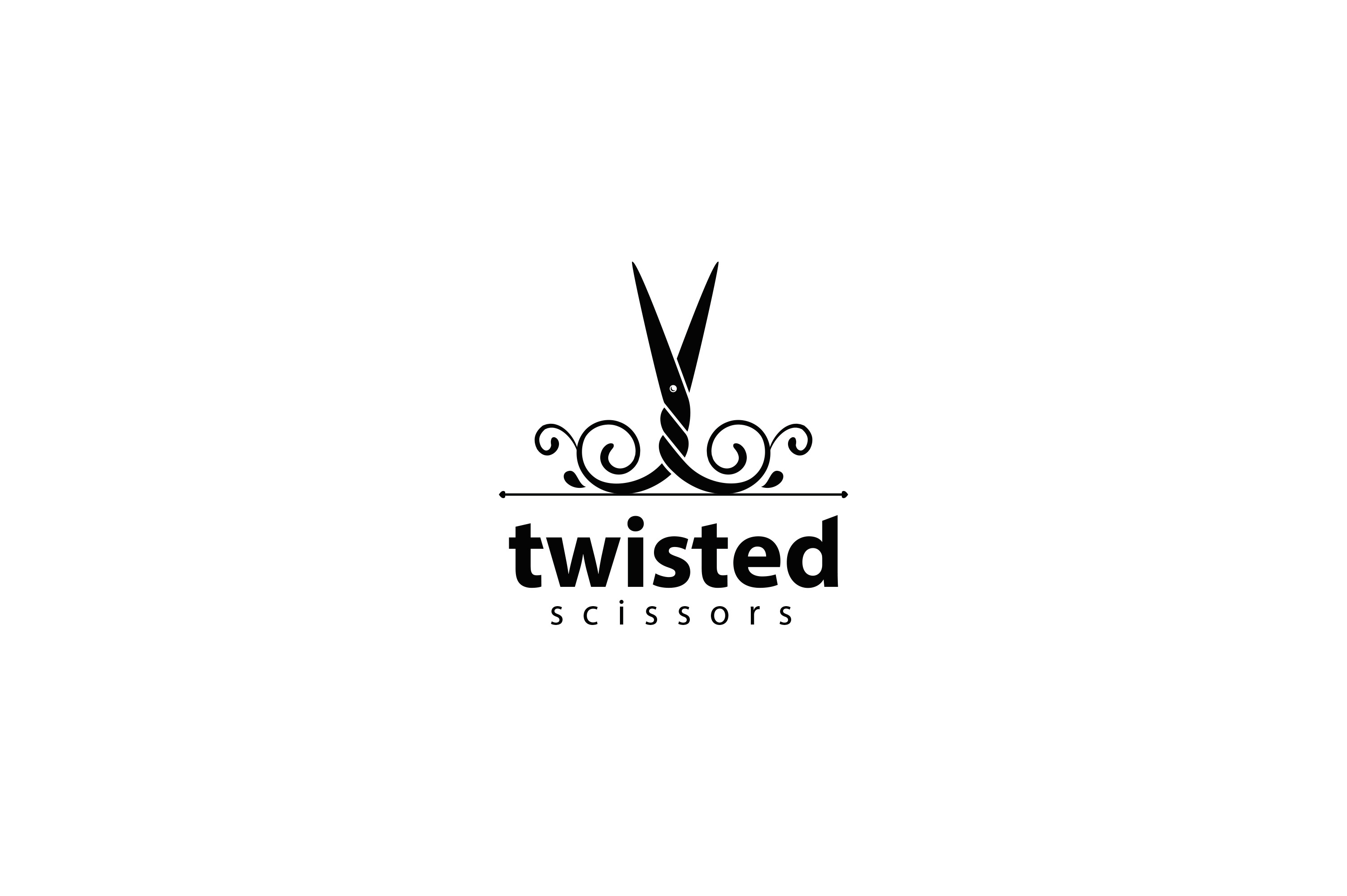 Twisted Scissors Logo, a Branding & Logo Template by CAIRON CREATIVESTUDIO