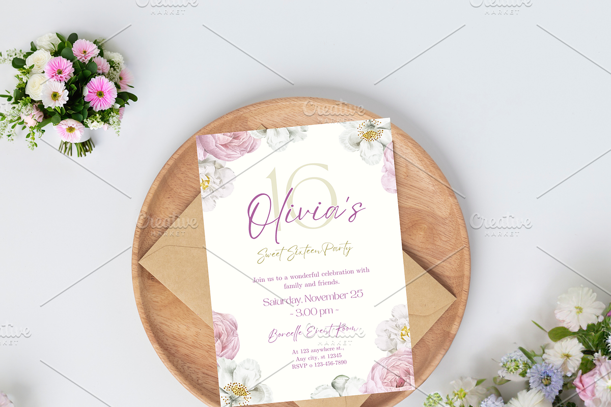 Birthday Party Invitation, a Print Template by TheSimplySereneShop (Photo 2 of 5)