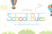 School Rules Font, a Font by Salt & Pepper Designs (Thumbnail 1 of 8)