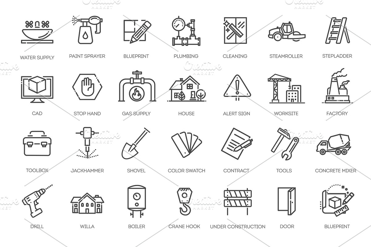 Building Icons, a Work Illustration by Tettygreen (Photo 2 of 3)