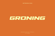 Groning - Modern Sport Typeface