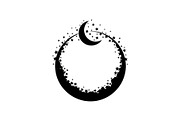 Crescent Moon Round Frame Bundle, an Illustration by Creativeshirt (Thumbnail 2 of 31)