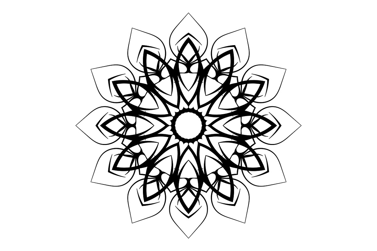 Artistic Mandala Vector Collection, a Decorative Illustration by NJ Himel (Photo 42 of 101)
