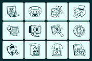 Animated Cyber Security Doodle, an Outline Icon by Vectors Market (Thumbnail 3 of 5)