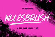 Wolesbrush Dry Hand Brush Font, a Handwritten Font by BlancaLab Studio (Thumbnail 1 of 7)