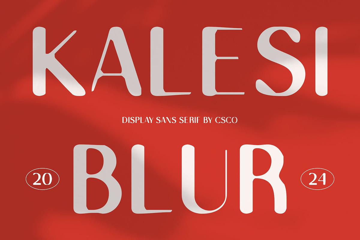 Kalesi Blur, a Sans Serif Font by Craft Supply Co. (Photo 1 of 8)