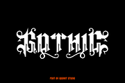 Megas Blemor - Tattoo Font, a Blackletter Font by Iqsiart Studio (Thumbnail 2 of 10)