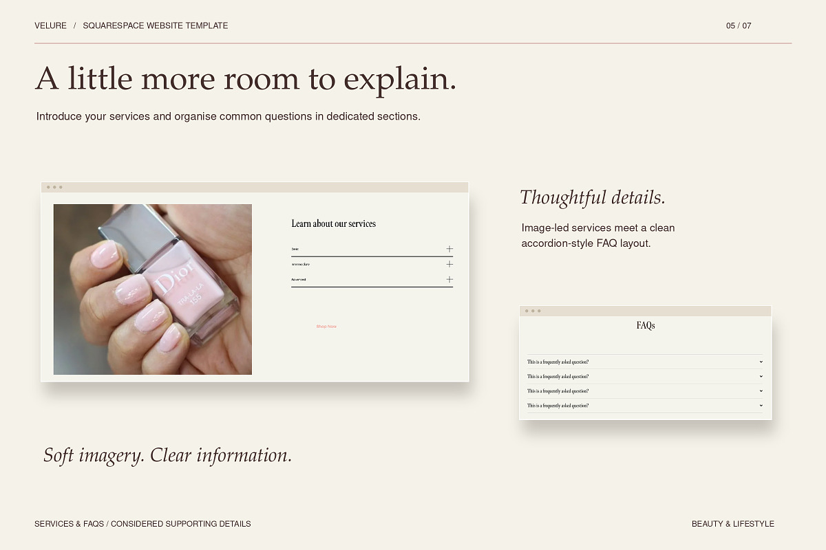Squarespace Website for Bloggers, a Squarespace Template by Layl Atelier (Photo 5 of 8)