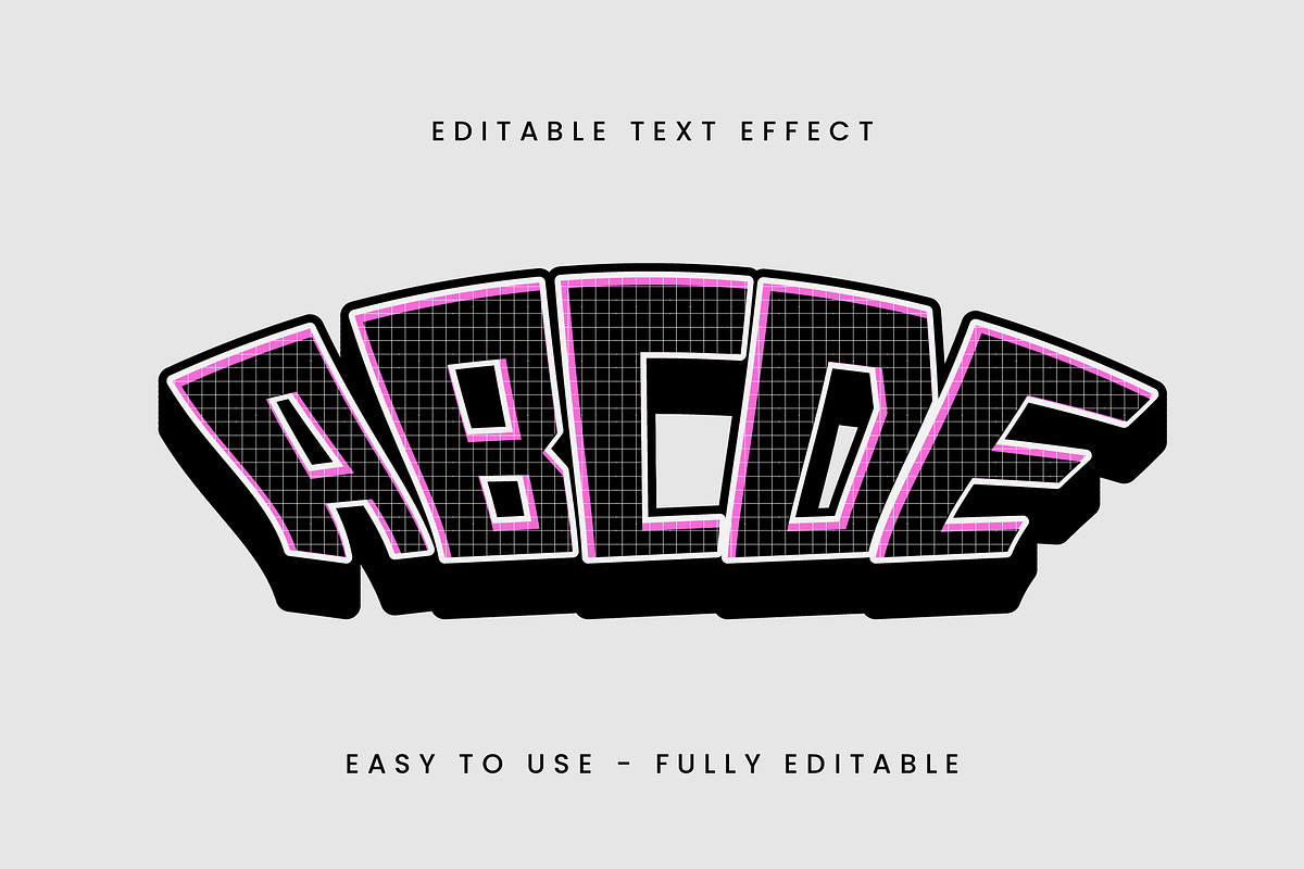 Retro Grid Text Effect preview 3