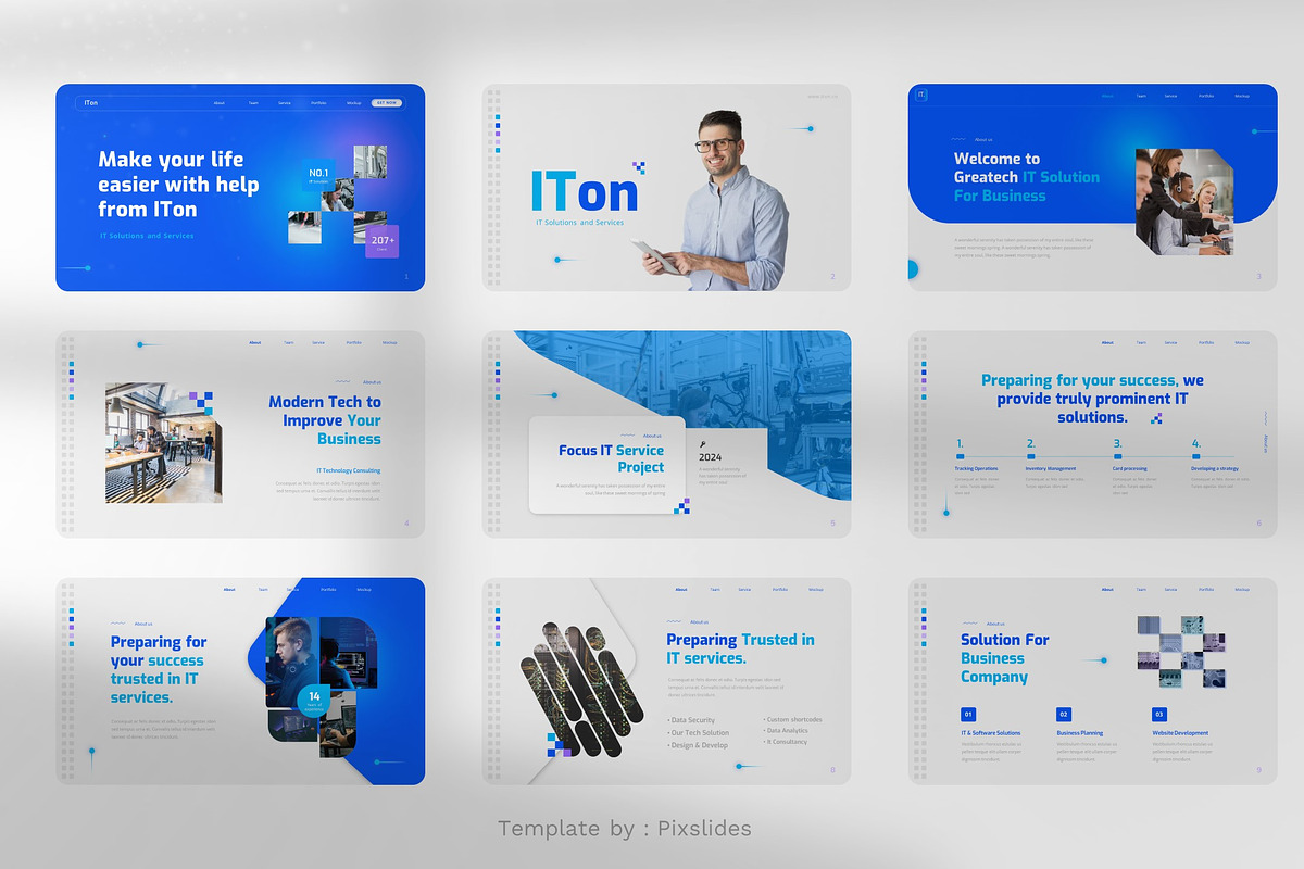 IT Solutions & Services Keynote, a Presentation Template by Pixslides (Photo 2 of 6)